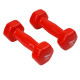Набір вінілових гантелей Ironbull Profi 2х1 кг (Red)