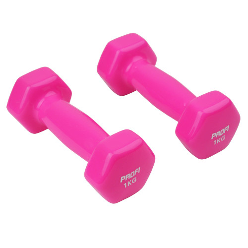 Набір вінілових гантелей Ironbull Profi 2х1 кг (Pink)