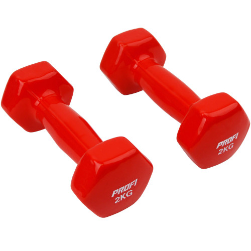 Набір вінілових гантелей Ironbull Profi 2х2 кг (Red)