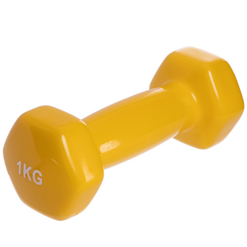 Вінілова гантель Ironbull Profi 1х1 кг (Yellow)