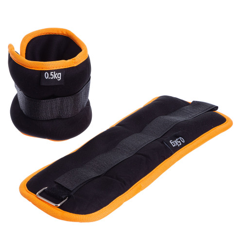 Обважнювачі для ніг і рук Ironbull 2 х 0.5 кг (Black Orange)
