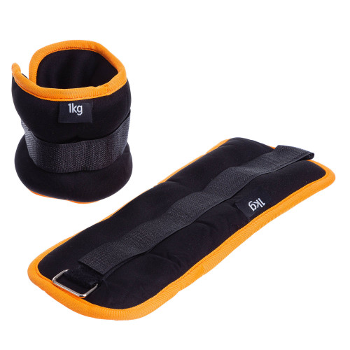 Обважнювачі для ніг і рук Ironbull 2 х 1 кг (Black Orange)