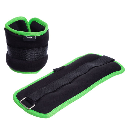 Обважнювачі для ніг і рук Ironbull 2 х 1 кг (Black Lime)