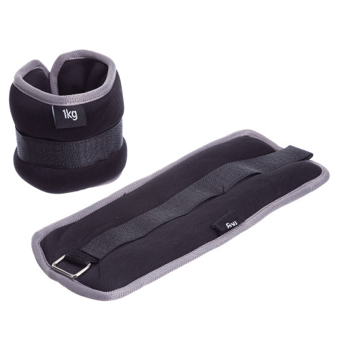 Обважнювачі для ніг і рук Ironbull 2 х 1 кг (Black Gray)