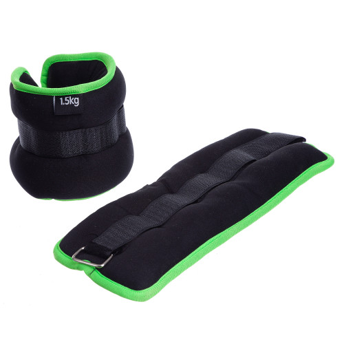 Обважнювачі для ніг і рук Ironbull 2 х 1.5 кг (Black Lime)