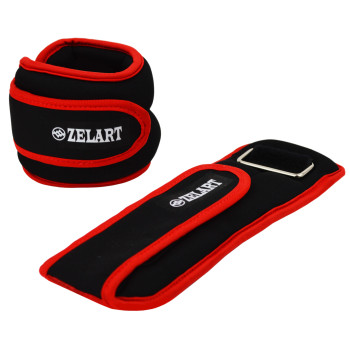 Обтяжувачі для ніг та рук Ironbull 2 х 1 кг (Black-Red)