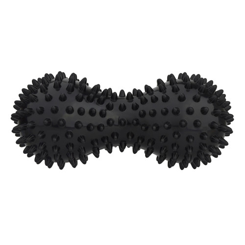 Масажний м'яч подвійний Ironbull DuoBall Spike 7 см (Black)